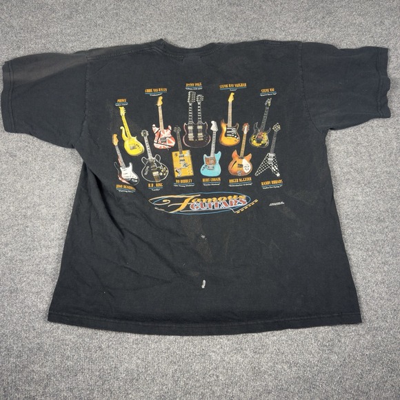American Vintage Other - Vintage 90s‎ Rock Guitar Legends T-Shirt XL Cobain Vai Page Prince